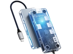 Hub USB C 8 en 1 con estación de acoplamiento USB C con HDMI 4K, carga PD de 100 W, RJ45, tarjeta SD/TF y 3 puertos USB compatibles con Ma Bestvite