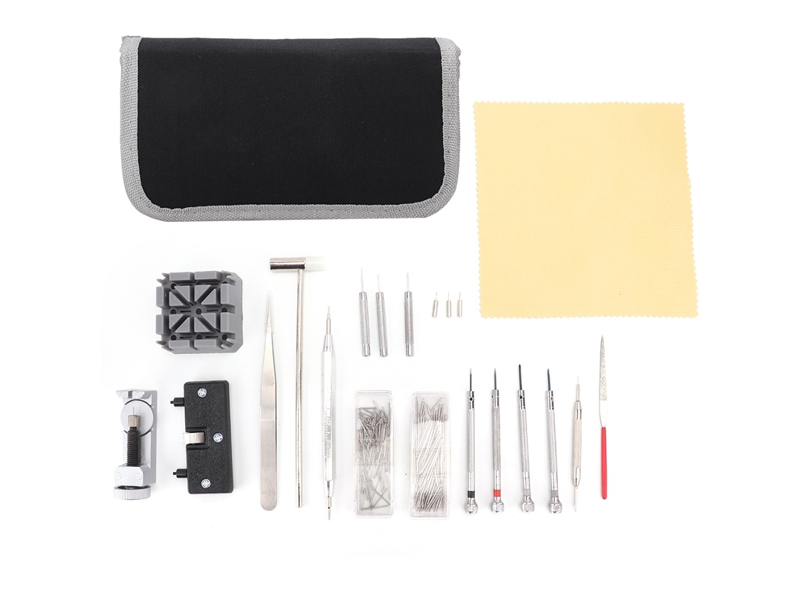 Kit Profesional De Reparación De Relojes De 255 Piezas Con Herramientas Para Abrir Correas Y Destornillador.