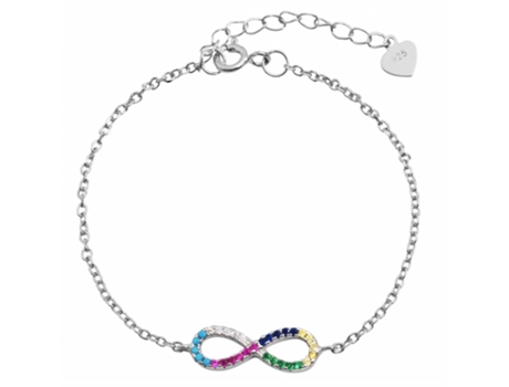 Sugerencia Día de la Madre Pulsera Infinito en Plata de Ley 925 con Circonias Bañada en Rodio