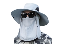 Sombrero De Ala Ancha Con Protección Uv Para La Cara Y El Cuello, Para Hombres Y Mujeres, Ideal Para La Pesca Y El Senderismo En Verano.