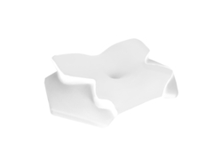 Almohada Para El Cuello Ergonómica De Espuma Viscoelástica Transpirable De Seda Helada (blanca) Cuich