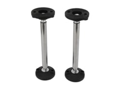 2 barras de soporte ajustables para gabinete de baño, de acero inoxidable, para colgar, modelo 200