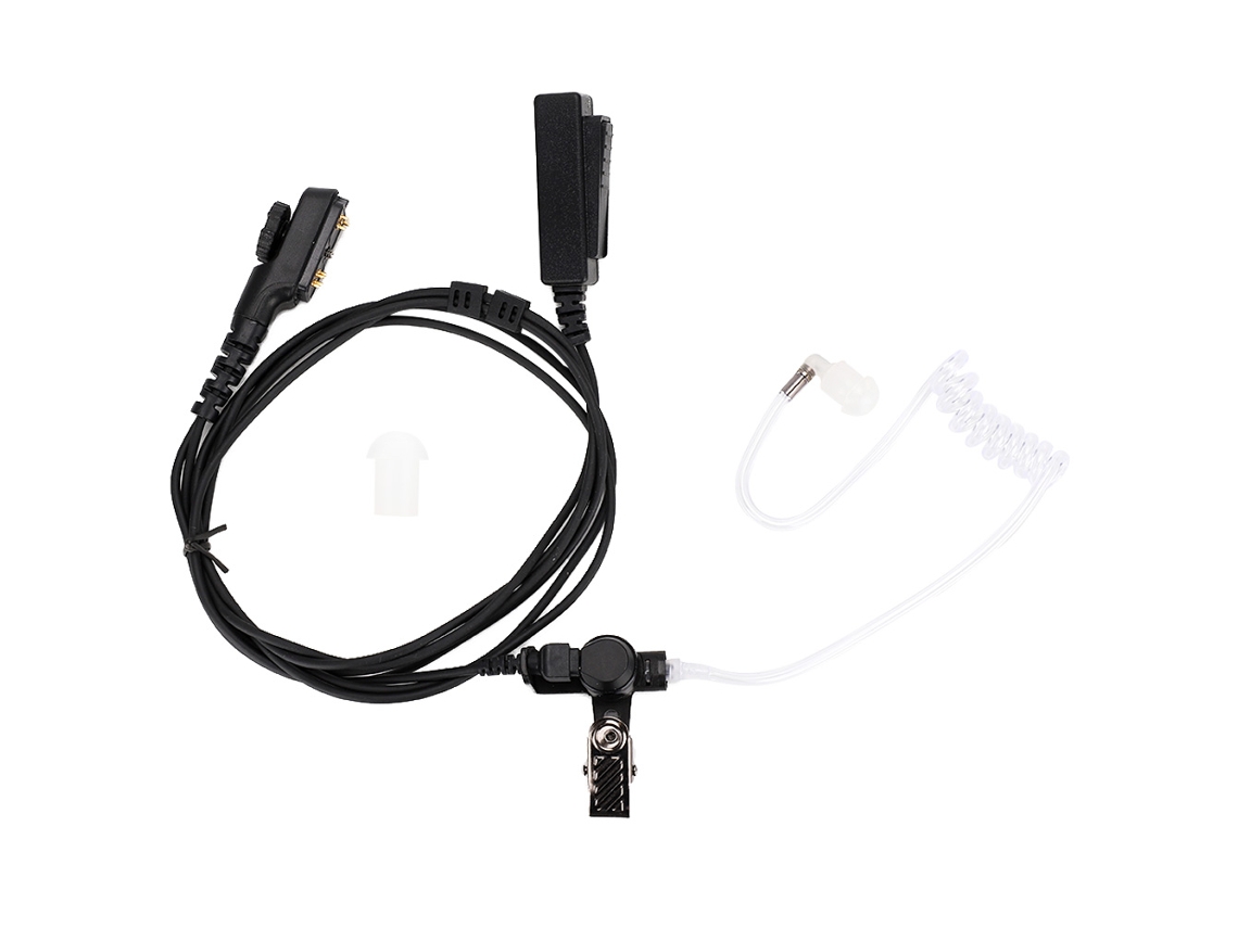 Auriculares de seguridad con conector de 3,5 mm y tubo de aire