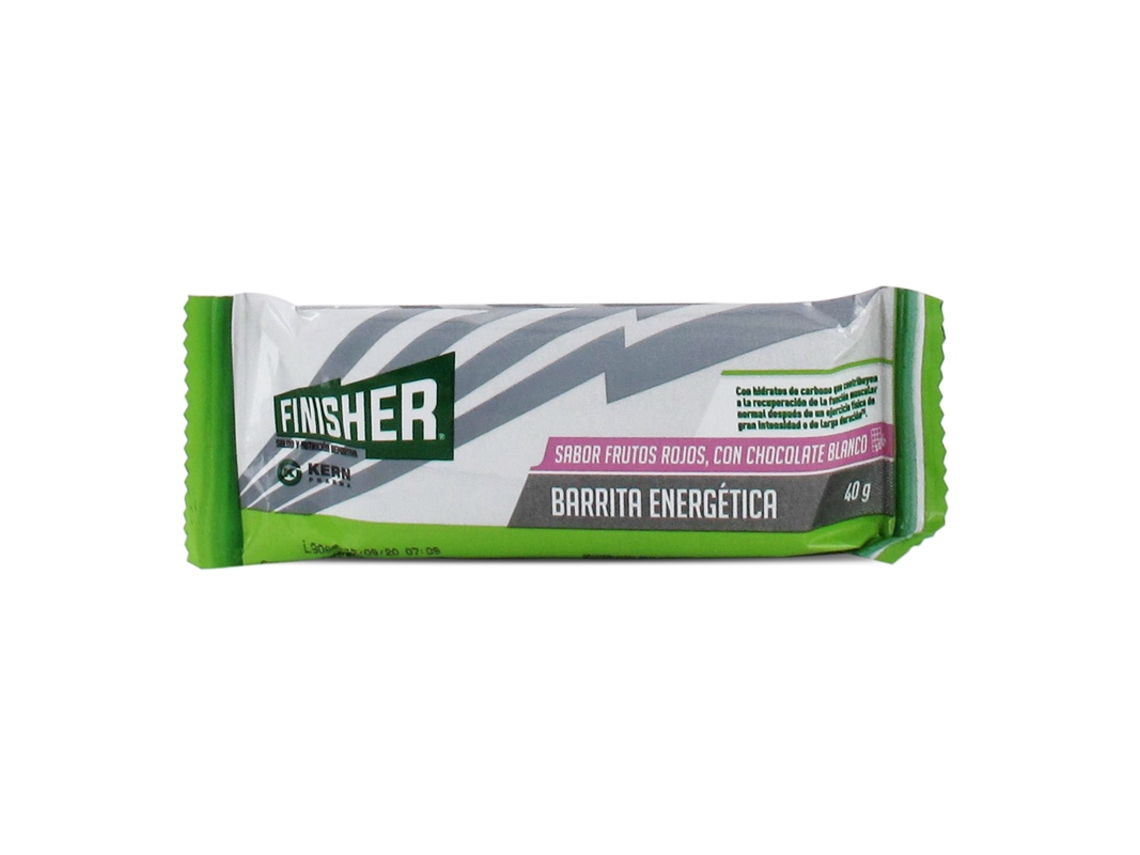 Complemento Alimentar FINISHER Finisher Barritas Frutos Rojos Choco Blanco 20U