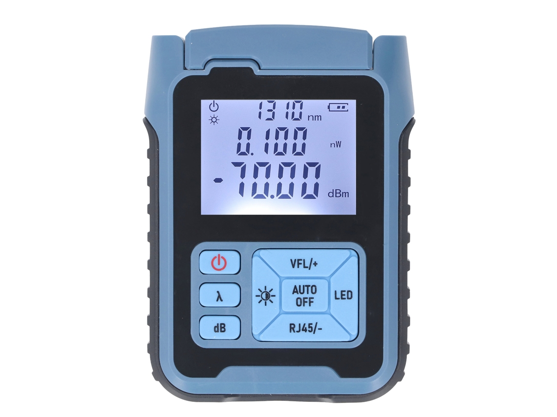 Medidor de Potência Óptica Portátil 850 1650nm Interface Universal Testador S/MARCA
