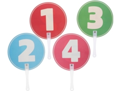 2 Paletas Reutilizables De Doble Cara Para Respuestas En Clase