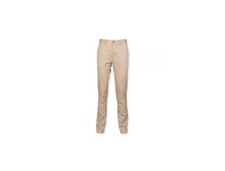 Pantalones de Hombre FRONT ROW Chino Elástico Gris (2XL)