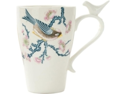 Taza de café de porcelana con diseño de pájaro, 350 ml, sin marca.