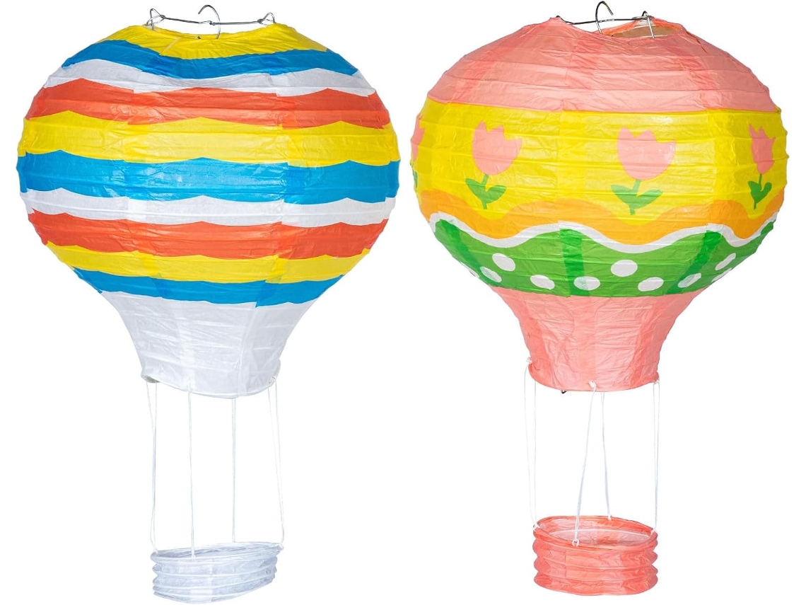 2 Decoración Farolillos De Papel Con Un Bonito