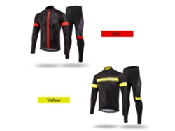Conjunto De Ropa De Ciclismo De Invierno Para Hombre Con Chaqueta Y Pantalón Impermeables Con Protecciones 3d.