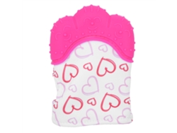 Guante De Dentición Para Bebés, Silicona Suave, Alivia El Dolor De La Dentición, Juguete Para La Dentición, 3+ Meses, Rosa