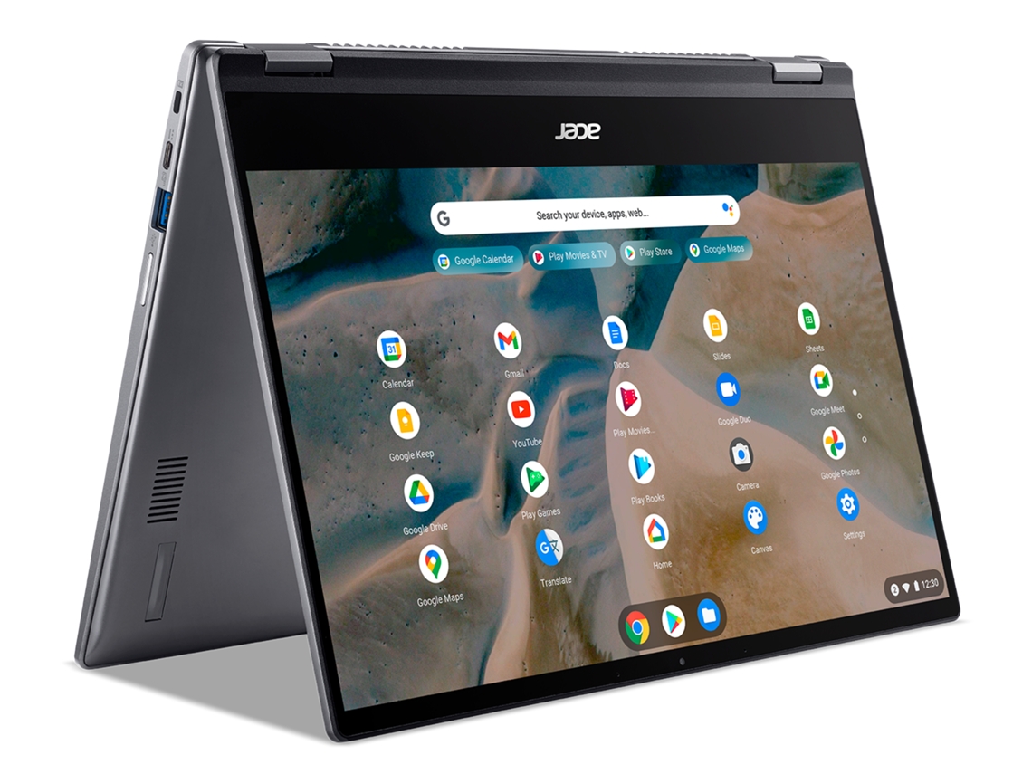 Portátil Convertible 2 en 1 ACER Chromebook Spin 514 CP514-1H-R5WD (AMD Athlon Silver 3050C - RAM: 4 GB - 64 eMMC - AMD Radeon)