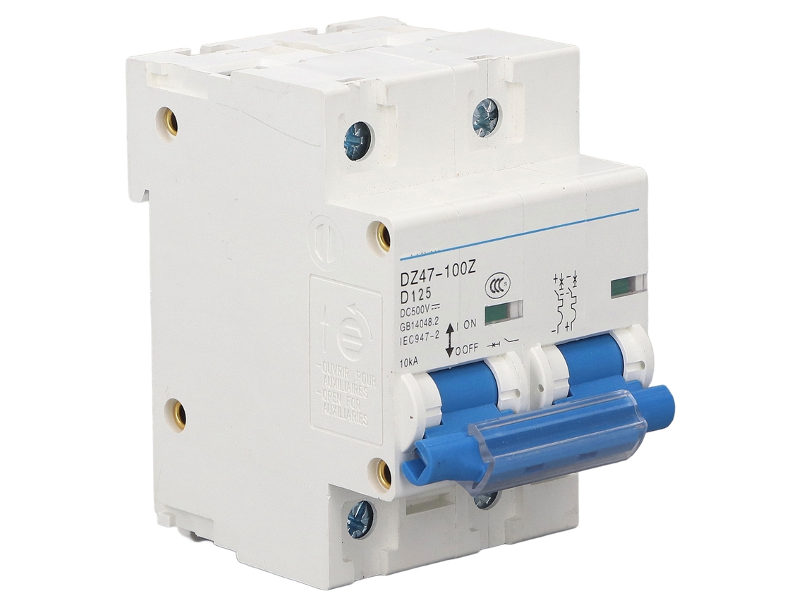 Veloriskku-disjuntor De Corrente Contínua 10ka 500v 125a Para Din Rail Proteção Contra Sobrecarga Miniatura