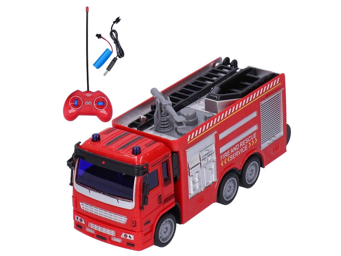 Camión De Bomberos Teledirigido Con Luces Y Sonidos (juguete De Simulación Para Mayores De 6 Años)