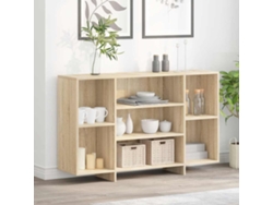Aparador De Madera Contrachapada Roble Sonoma 120x30x75 Cm