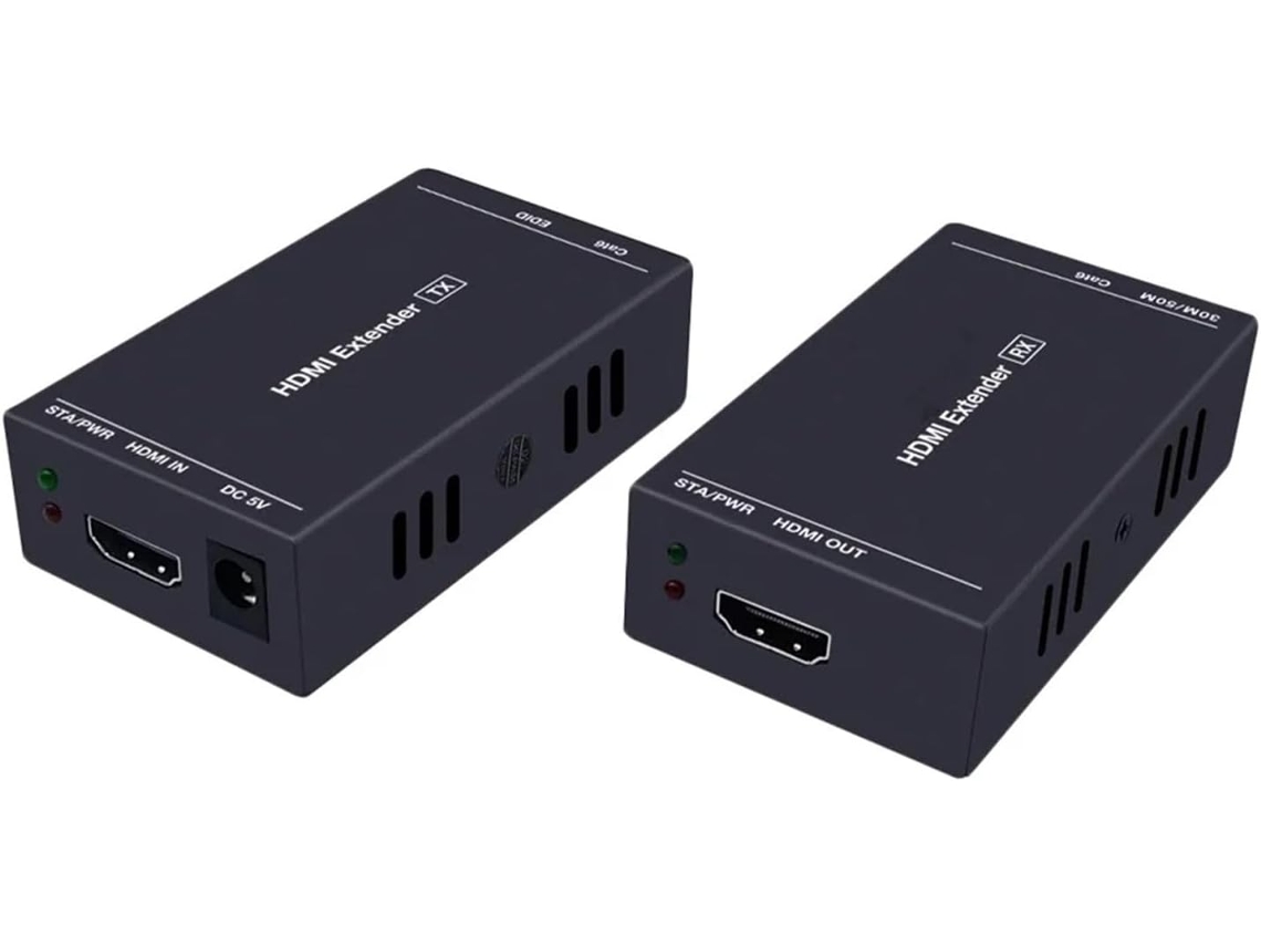 Extensor 1x7 De 60 M, Divisor 1x2 Utp Cat5e Cat6 1080p Rj45