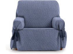 Funda de Sillón EYSA Universal Premium Valeria Tejido Elástico (120 x 70 x 110 cm - Poliéster y Algodón - Azul)