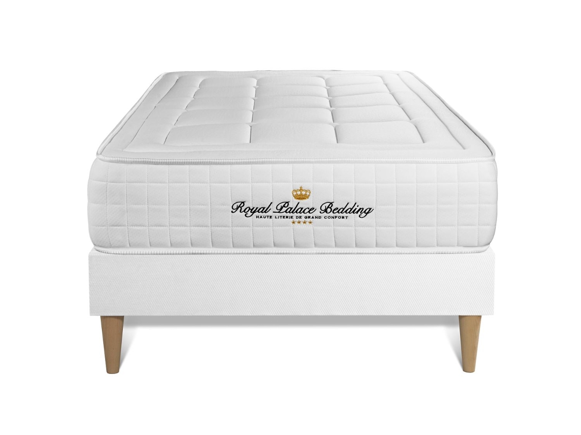 Canapé de Matrimonio Balmoral Memória Altura ROYAL PALACE BEDDING Espuma con memoria Blanco (90x190)