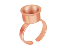 Anillos para extensiones de pestañas, pegamentos, anillos adhesivos, tinta, soportes, pegamentos para decoración de uñas, anillos, copas, oro rosa, Hengrongshen