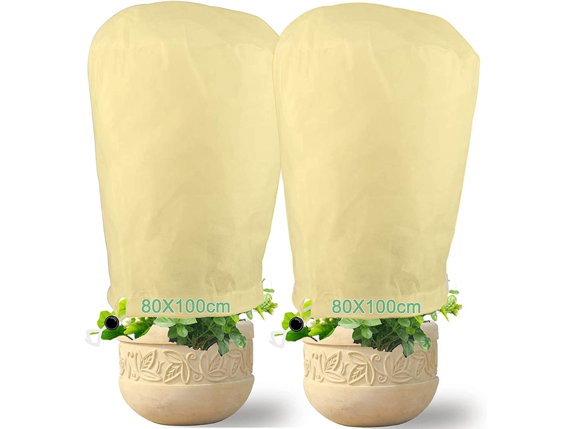 Protector De Plantas Invierno, Velo Invernal, Tapa Protectora 80x100 Cm, 2 Unidades
