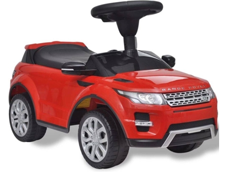 Coche de juguete rojo con música, modelo Land Rover 348