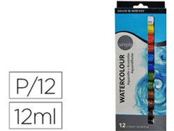 Acuarela DALER ROWNEY Simply Caja de 12 Colores Surtidos Tubo 12 Ml