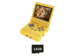 Consola De Juegos Retro V90 De 64 Gb, Pantalla Ips De 3,0 Pulgadas, Reproductor De Juegos Portátil De Código Abierto, Miniconsola Portátil