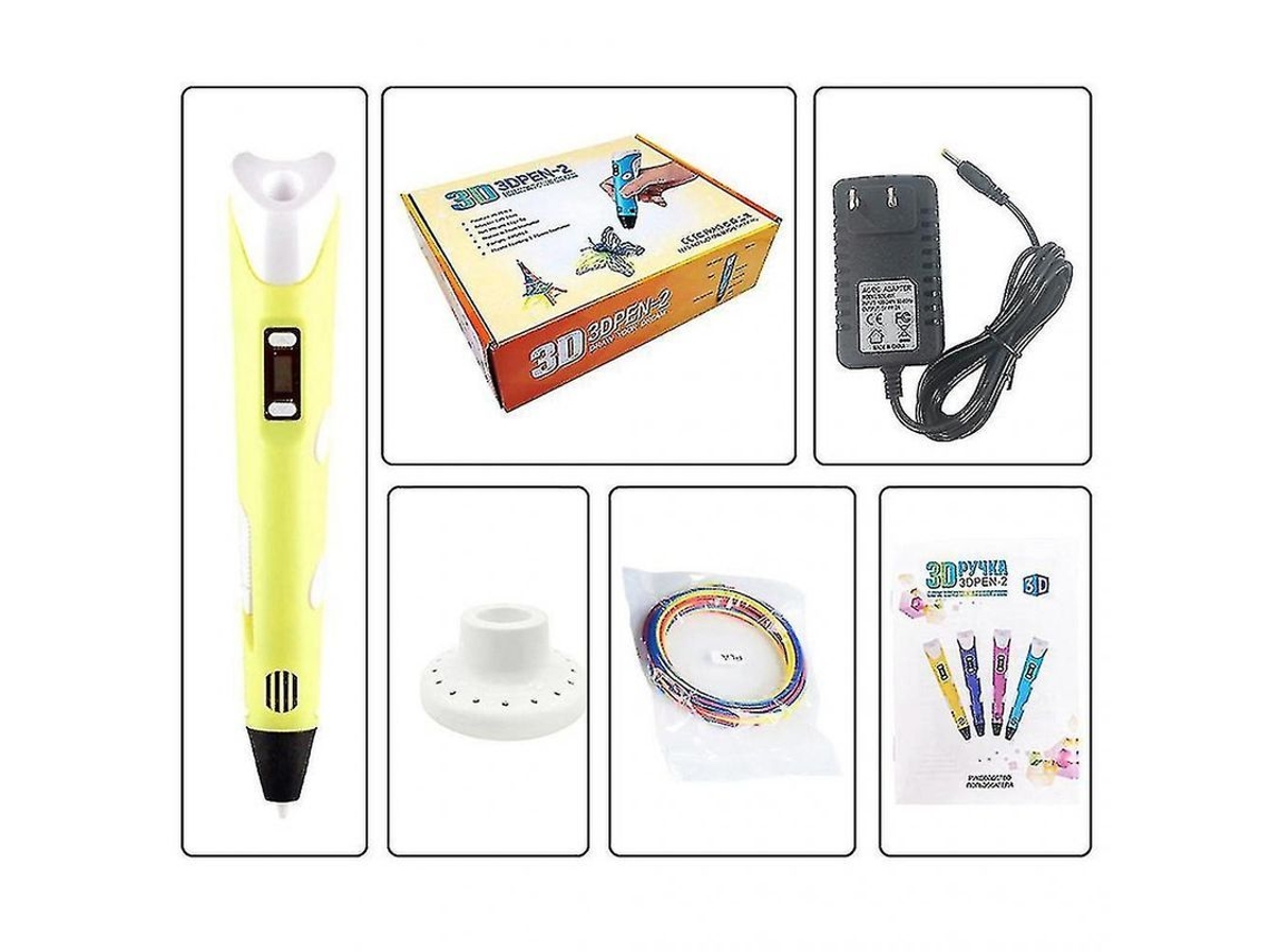 Kit De Pluma 3d Para Manualidades Con 3 Filamentos Pla De 1,75 Mm, Impresora De Dibujo Artístico.