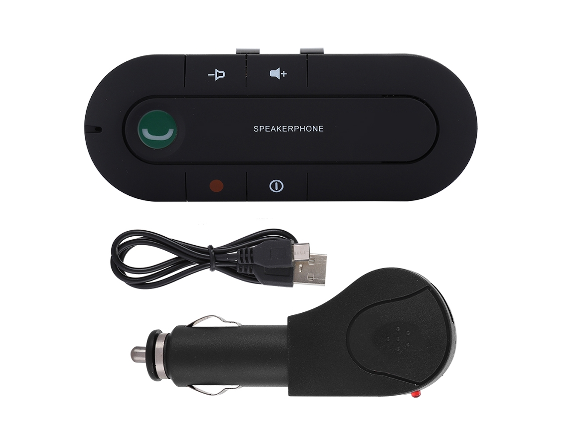 Kit De Altavoz Manos Libres Para Coche Bluetooth: Adaptador Receptor Inalámbrico Para Visera Solar Manos Libres