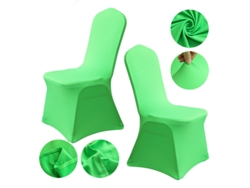 1 paquete de funda protectora extraíble para silla de comedor para el hogar, restaurante-verde manzana-Tamanho padrão LUUCOZK