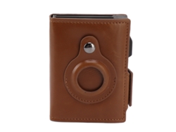 Clip Pequeño Multifuncional Antirrobo Rfid Para Cartera De Hombre, Aleación De Aluminio, Pu, Albaricoque