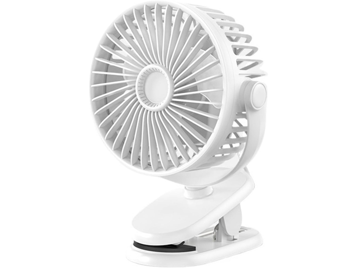Mini Ventilador De Escritorio Usb Con Clip Rotación 360° 2 Velocidades Aire Acondicionado Silencioso Para