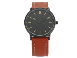 Reloj De Pulsera Para Hombre De Aleación Con Dial Redondo Analógico De Cuarzo (negro+caqui)
