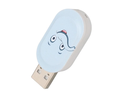 HURRISE Memoria USB de Dibujos Animados Flash Drive USB de Dibujos Animados Lindo Elefante Azul U Disco Tarjeta de Computadora Elefante Azul 128G
