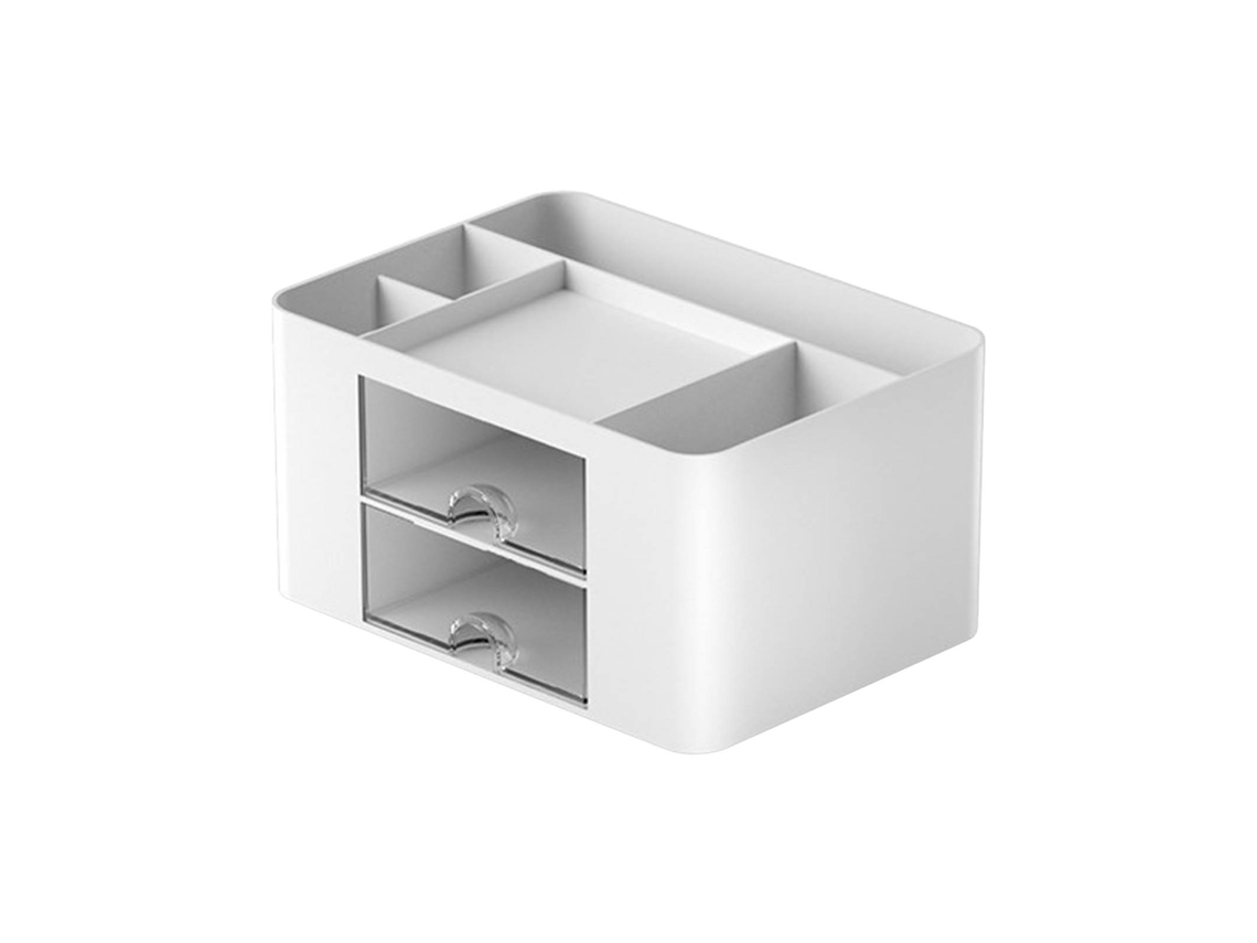 Organizador De Escritorio Con Cajón Multifuncional De Dos Niveles, De Gran Capacidad Para Bolígrafos Y Suministros.