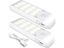 Luz 3 Modos 120 Led Recargable Usb C Adhesivo Magnético P Roupeiro Escada