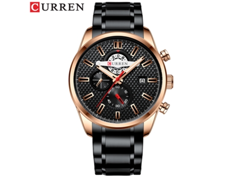 Relojes para hombre, reloj de cuarzo de acero inoxidable de moda para negocios, reloj de negocios multifunción con calendario para hombre, color ne...