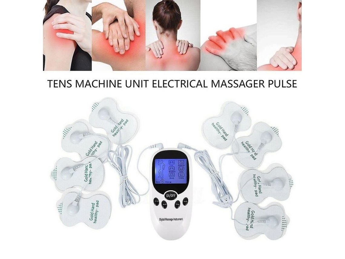 Masajeador Eléctrico De Muñeca Con 8 Almohadillas, 6 Modos, Recargable Para Aliviar El Dolor Y La Fatiga Lzk