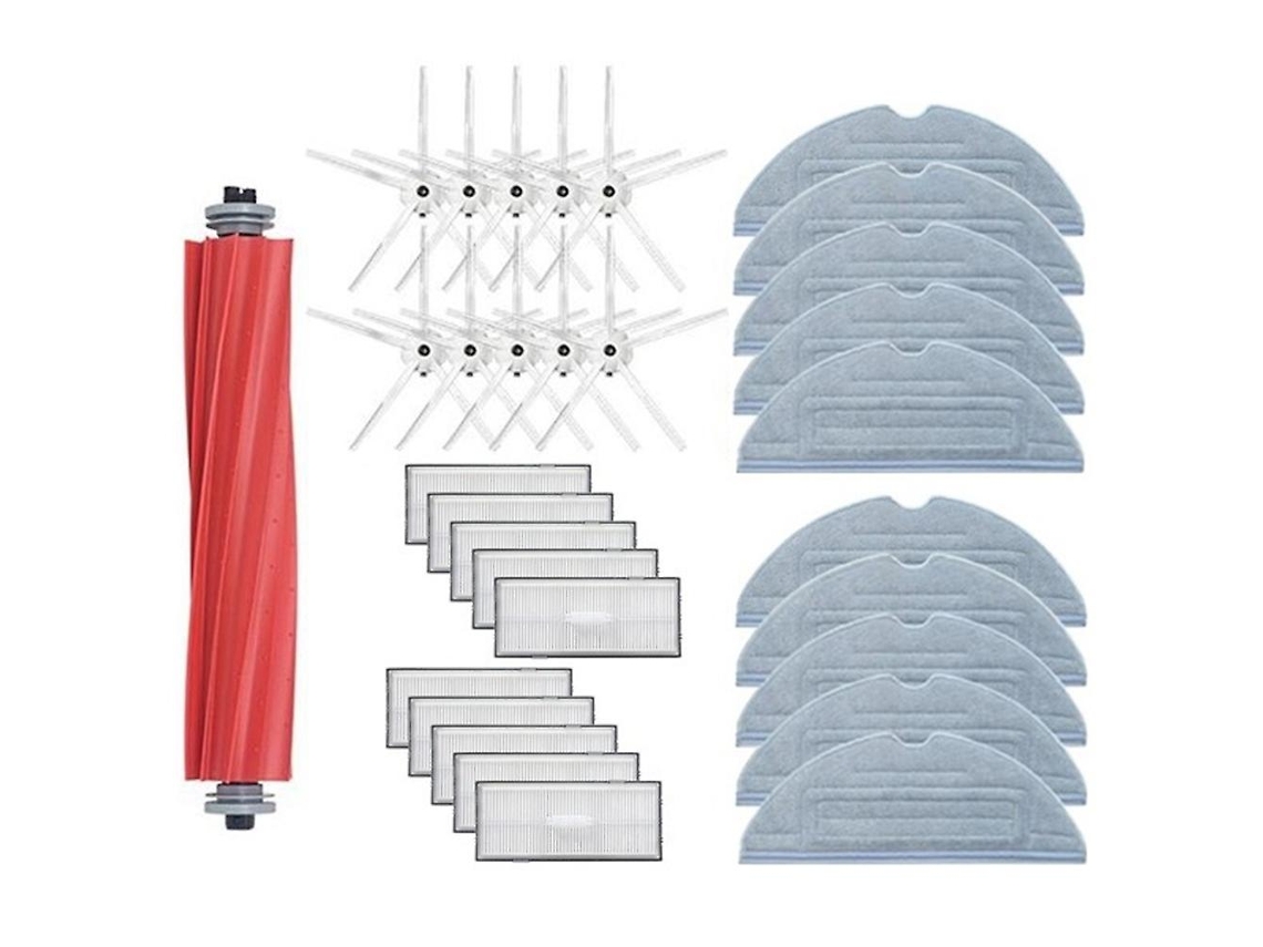 Para roborock s7 t7s plus escova lateral principal esfregona filtro hepa almofadas de pano