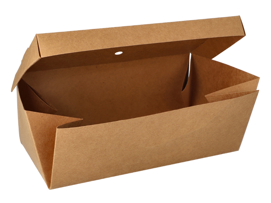 Caja Baguete PAPSTAR Pura Plegable Dimensiones: 130 X 250 X 100 Mm