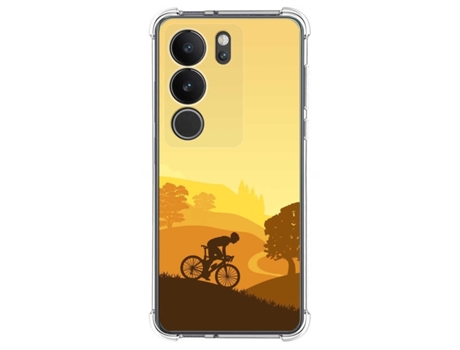 Funda Silicona Antigolpes para Vivo V29 5G diseño Ciclista Dibujos