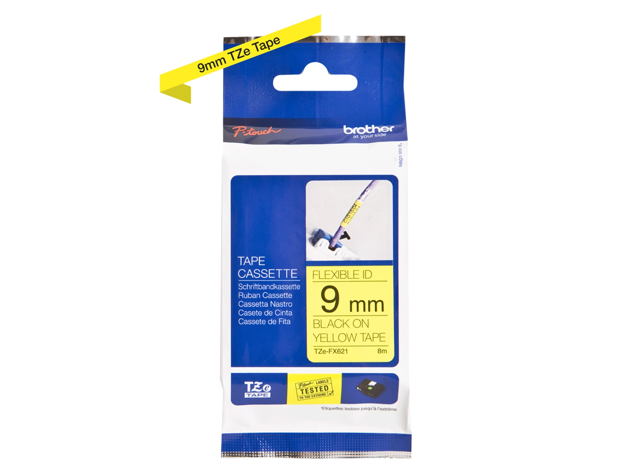 Cinta BROTHER TZEFX621 laminada flexible