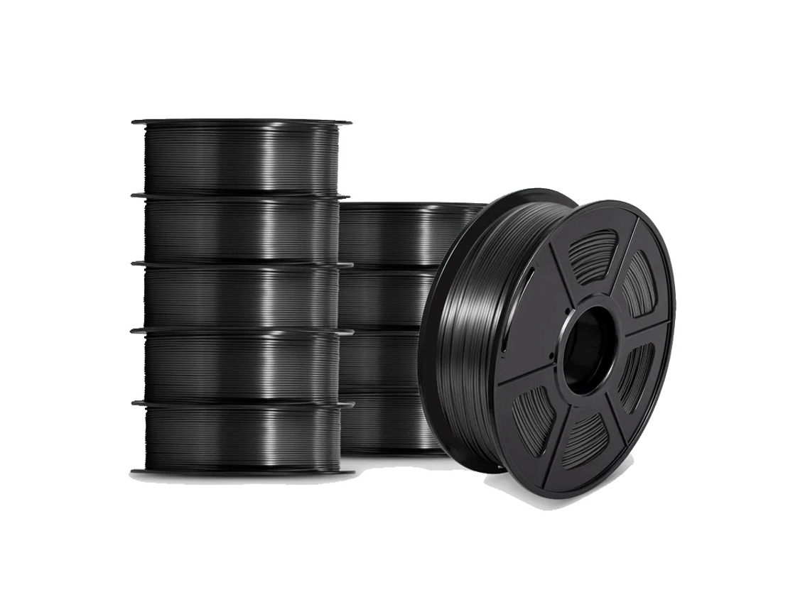 Filamento para impresora 3D, alta velocidad, sin burbujas, Silk 10 Black OEM