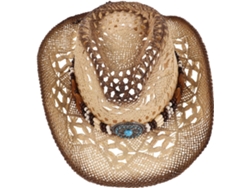Chapéu De Palha Bege Estilo Cowboy, Aba Larga, Para Homens E Mulheres.