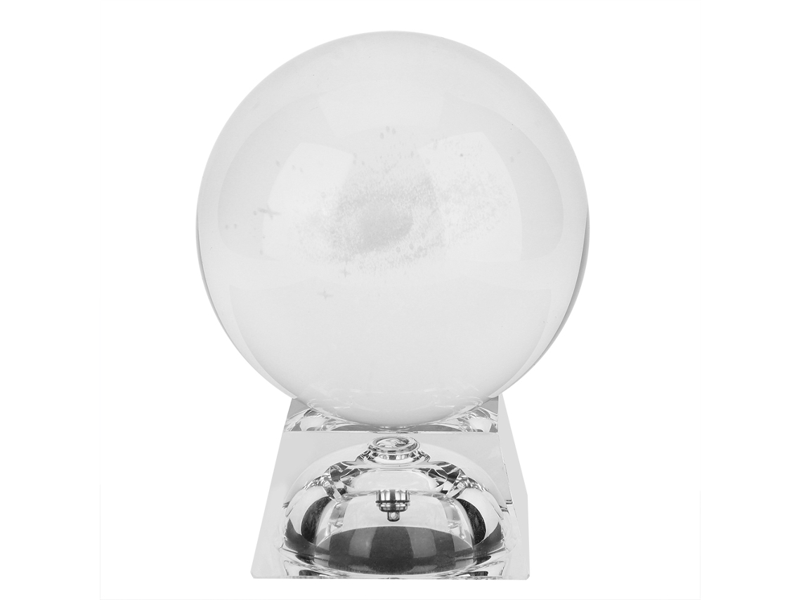 Bola de cristal K9 de 100 mm con base luminosa