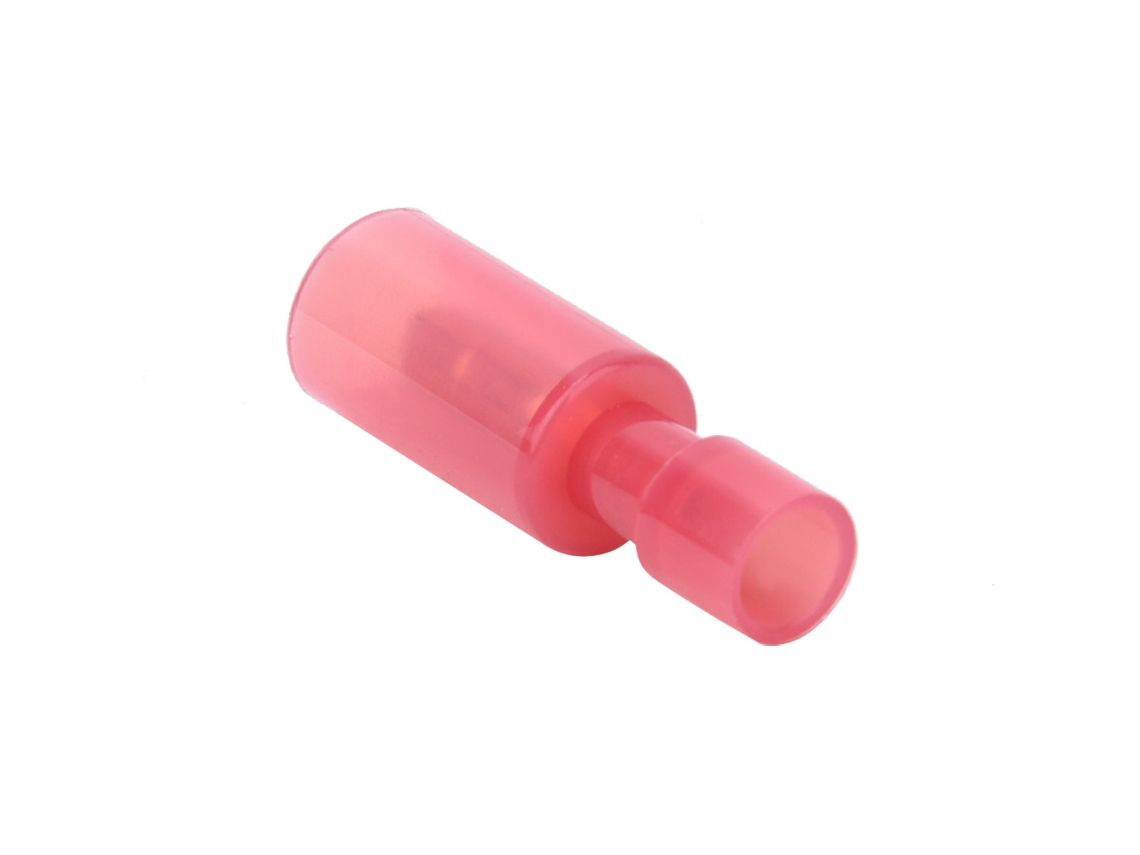 Omni-100 Conectores Terminal Bala Macho Rojo 22-16awg Conector De Cable Macho