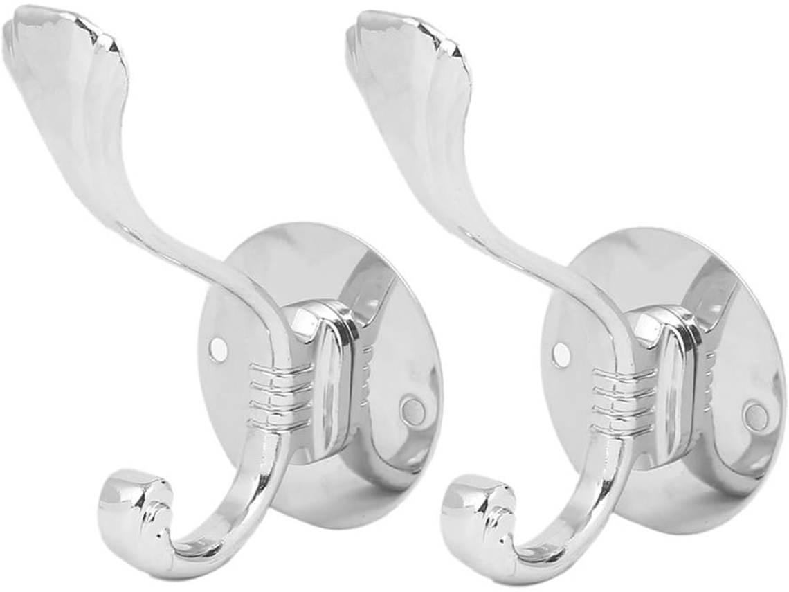 Gancho Doble Para Colgar En La Pared Del Dormitorio, De Acero Inoxidable
