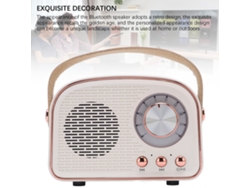 Altavoz Bluetooth Portátil Inalámbrico Pequeño De Estilo Retro Para Decoración Del Hogar Y Exteriores Dw21 Blanco