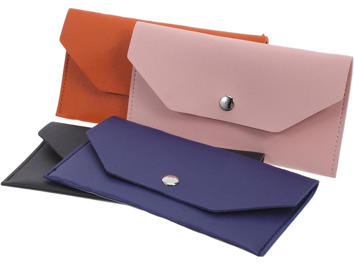 Cartera Reutilizable De Piel Sintética Para Billetes, 4 Piezas – Organizador De Sobres Para Presupuesto