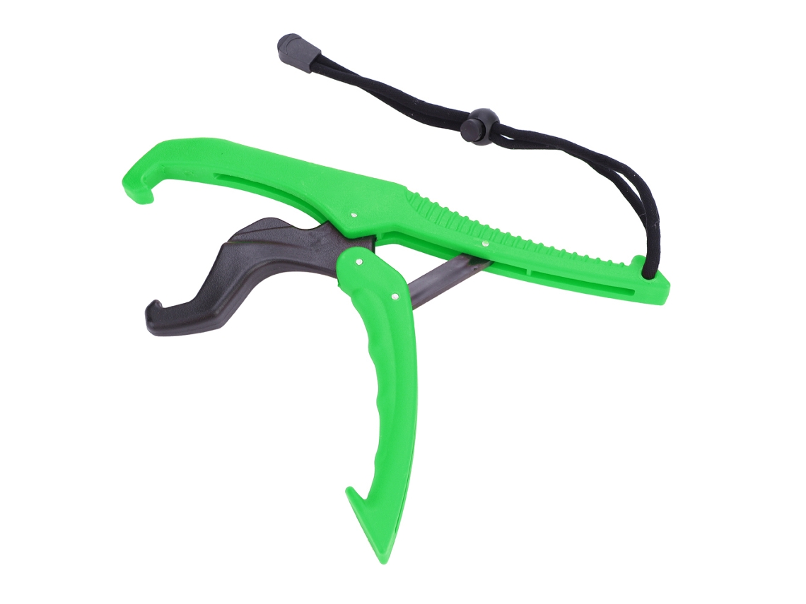 Pinza De Pesca, Herramienta De Pesca, Agarre De Abs, Soporte Para Aparejos, Abrazadera Para Peces Con Cuerda Ajustable (verde, L)